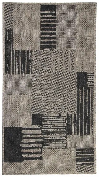 Oriental Weavers, Kusový koberec Sisalo / DAWN 706 / J48H – na von aj na doma, 200x285, šedá, chodba / predsieň