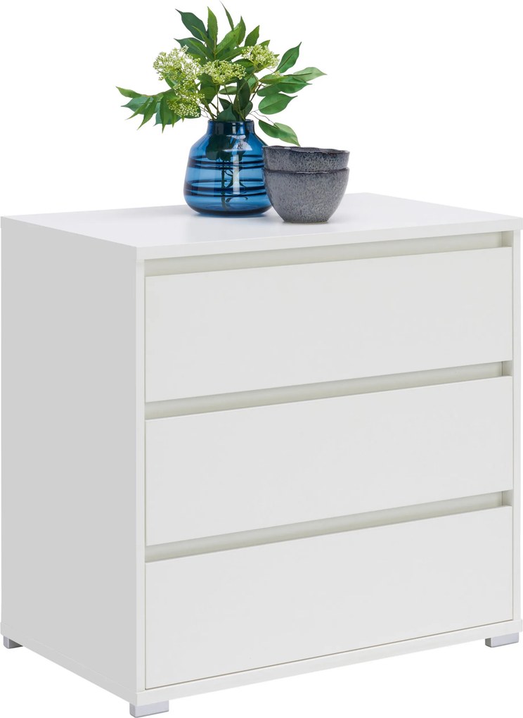 XXXLutz KOMODA, biela, 80/79/48 cm Carryhome - Komody - 000003003401