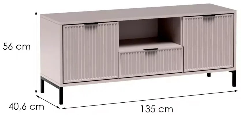 RTV stolík LINKaSTYLE LS3 CASHMERE béžový