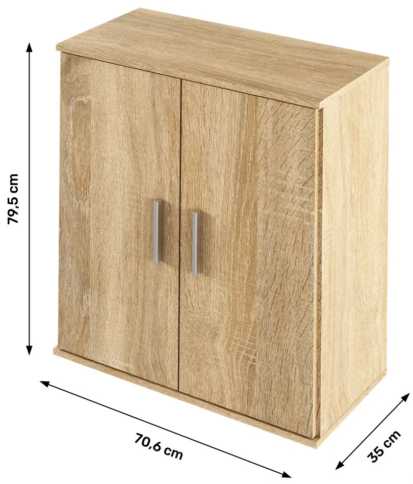 Skriňa RESITA TYPE 1, dub Sonoma