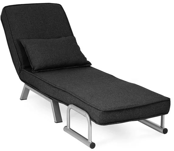 Kreslo pohovka rozkladacia PRATO čierna - vintino.sk