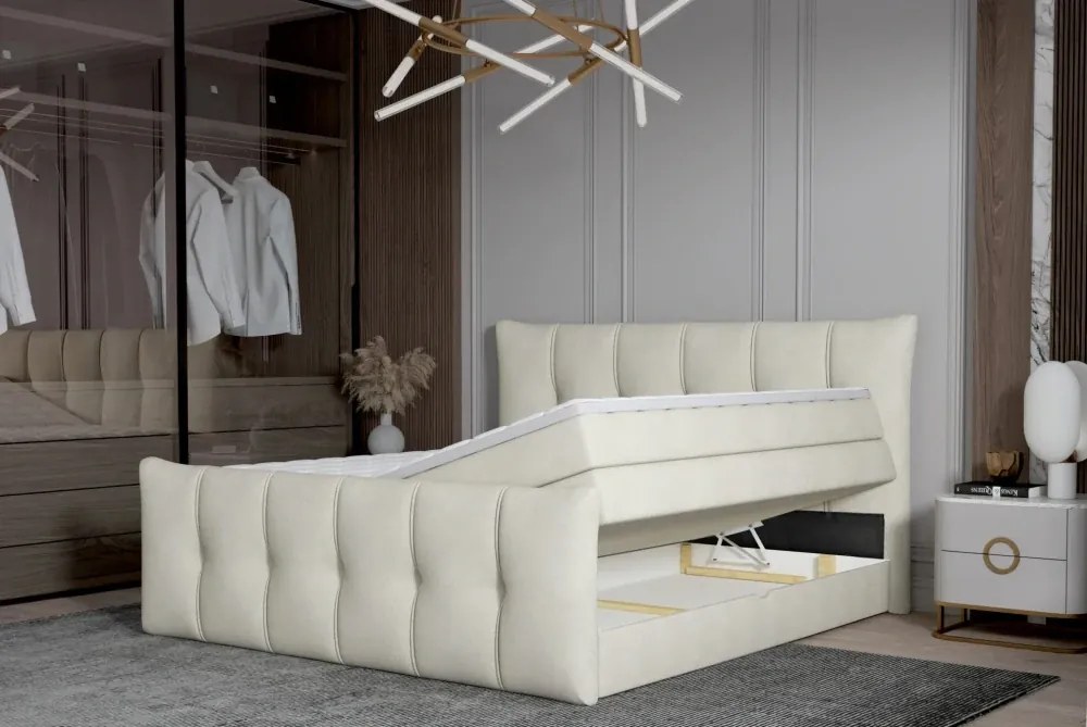 Boxspring posteľ ZENOVA