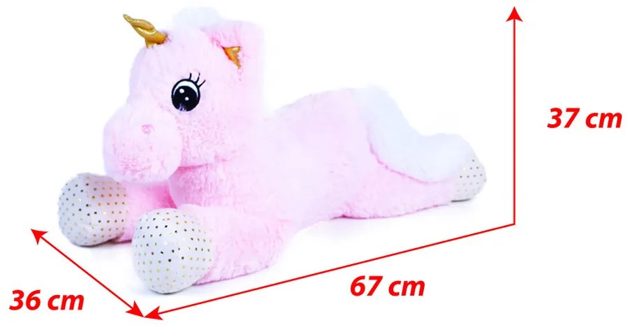 Rappa Veľký plyšový jednorožec Niko, 70 cm