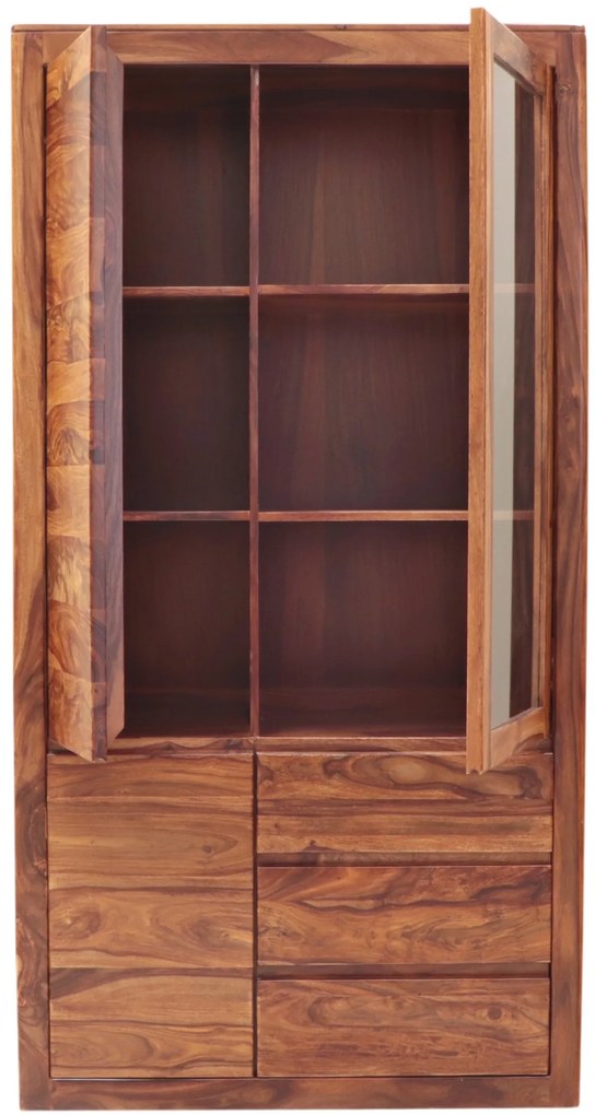 furniture-nabytek.cz - Vitrína do obývacej izby z masívu palisander 100x190x45