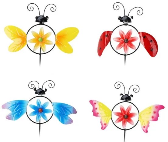 Set hmyzích zápichov s vrtuľkou 67 cm