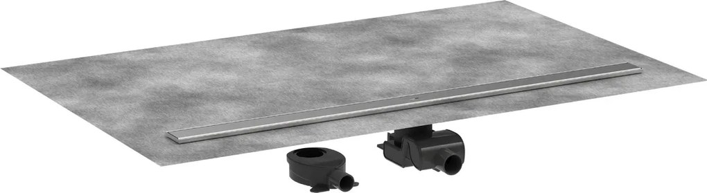 Hansgrohe RainDrain Allround, úplná sada sprchového žľabu 1200 pre štandardnú/plochú inštaláciu, nerez, HAN-56190800