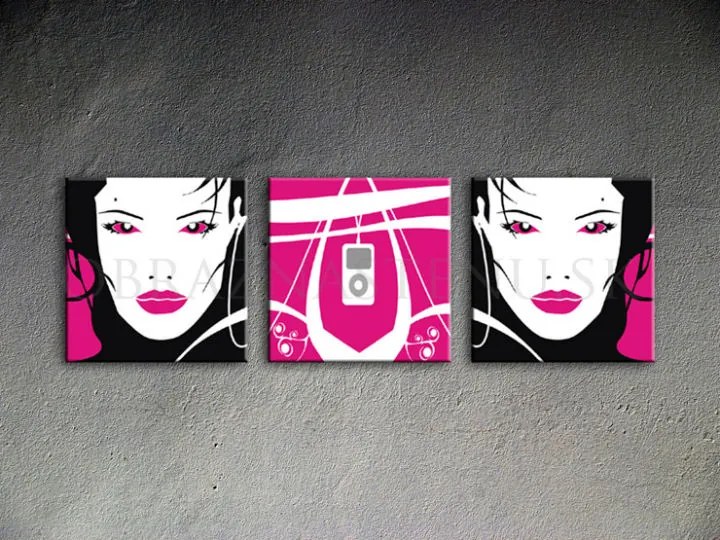 Ručne maľovaný POP Art obraz I-GIRL | rôzne rozmery