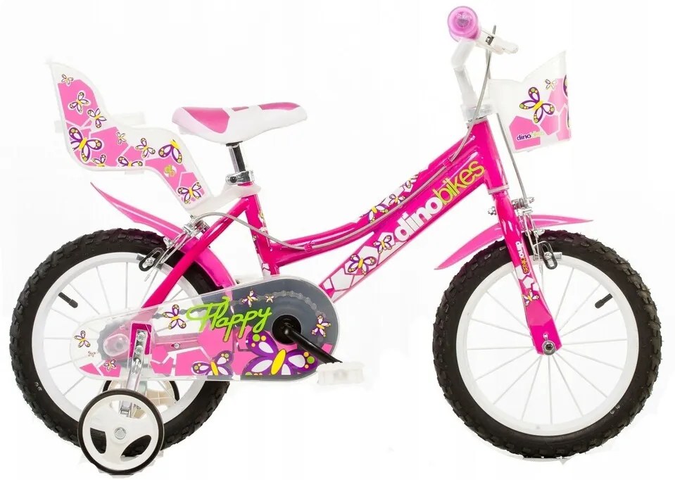 DINO Bikes - Detský bicykel 14" 146R - ružový 2017