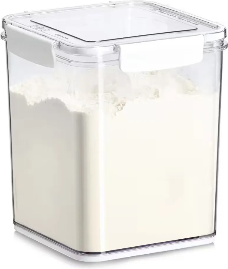 ZELLER PRESENT Dóza na potraviny so 4 klipmi, vrátane odmerky, 4200 ml, COMPACTA