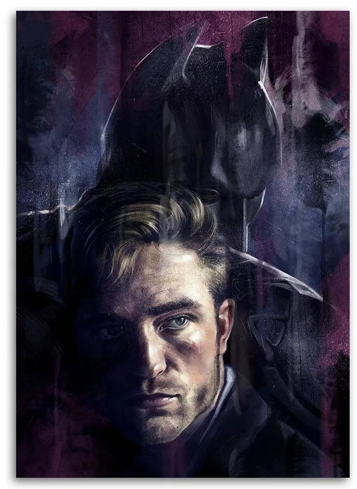 Gario Obraz na plátne Gothamský superhrdina Batman Robert Pattinson - Dmitry Belov Rozmery: 40 x 60 cm