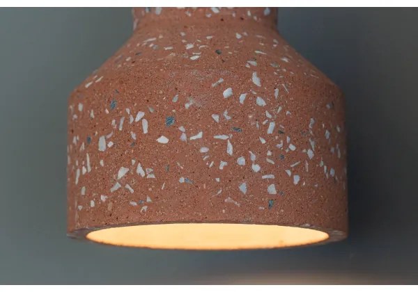 Klausen 111038 - Luster na lanku RESIN 1xE27/11W/230V ružová/čierna