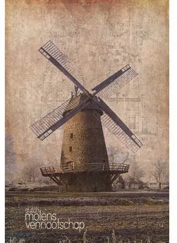 Ceduľa Netherlands - Windmill