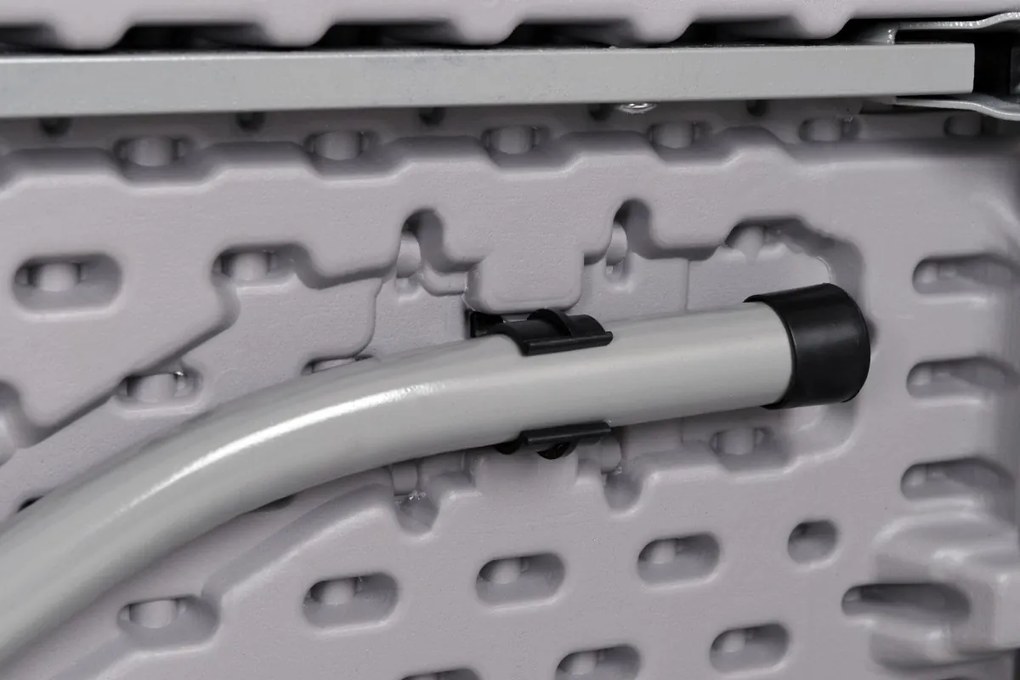 Skladací záhradný stôl sivý