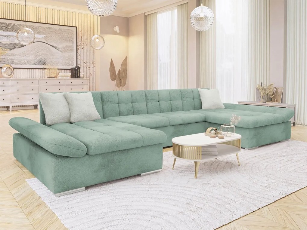 Rohová rozkladacia pohovka Agata Premium, Dostupné poťahy: Manza 83