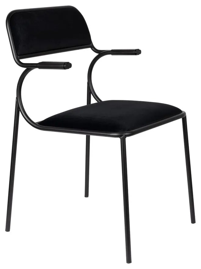 Čierne jedálenské stoličky v súprave 2 ks Alba - Zuiver