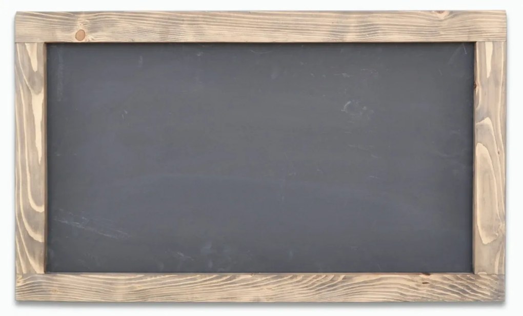 Nástenná drevená tabuľa 100x60 cm čierna
