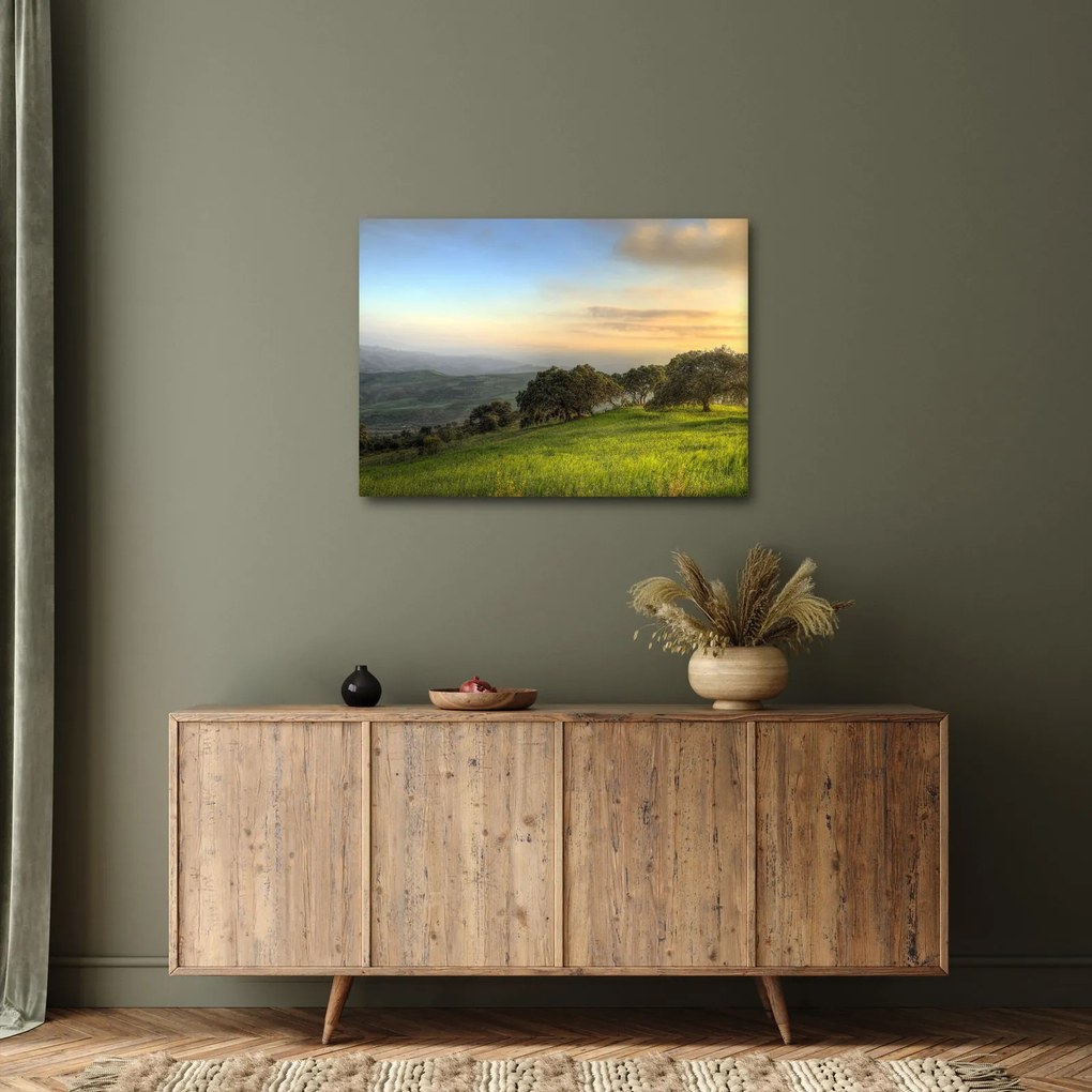 Obraz - Výhľad z kopca (70x50 cm)