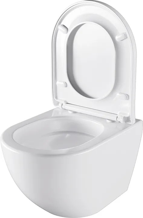 BPS-koupelny Závesná WC misa so SoftClose sedadlom HYD-4668, biela