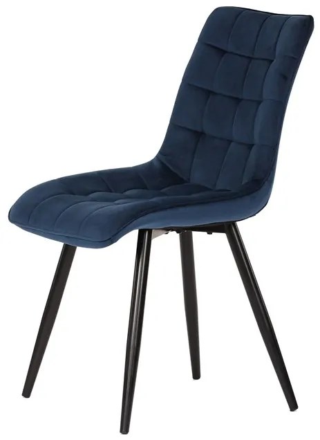 Autronic BONTEC Jedálenská stolička, modrá, zamatová látka, CT-384 BLUE4 Farba: Zelená