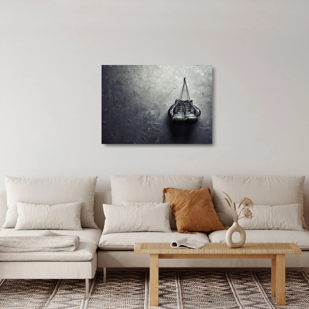 Sklenený obraz boxerských rukavíc (70x50 cm)