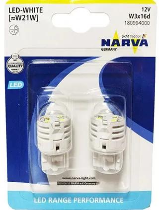 NARVA  LED 12V (21W) White W3x16d RANGE PERFORMANCE