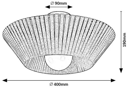Rabalux 71248 - Stropné svietidlo RAVEN 1xE27/6W/230V