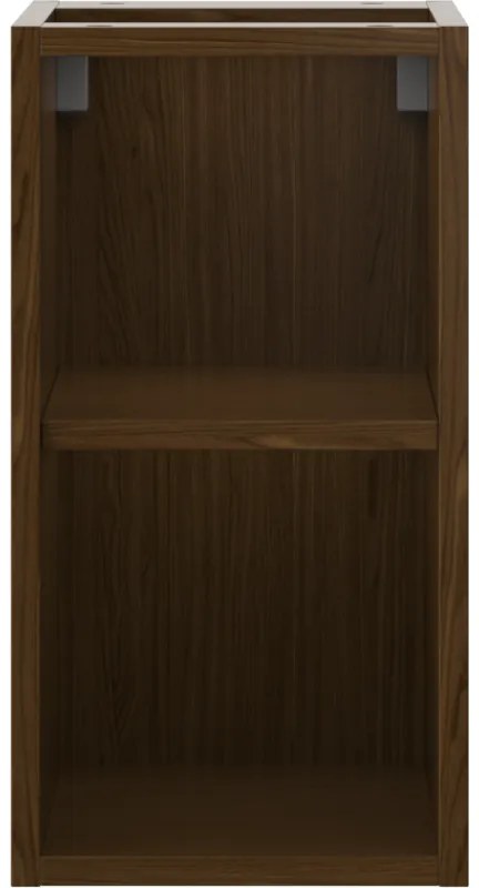 Mexen Box-A, otvorená skrinka s policou 25 cm, orech, 91AX2-0250-470-0-86