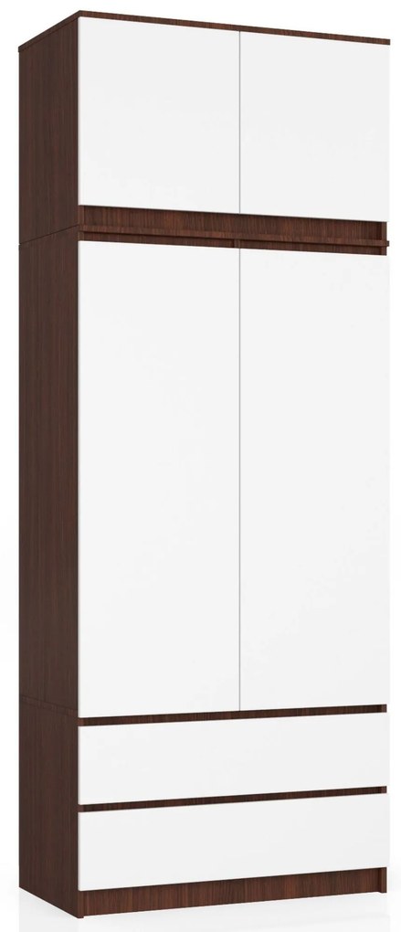 Nadstavba na skriňu Sashka (wenge + biela). Akcia -17%. Vlastná spoľahlivá doprava až k Vám domov. 1069952