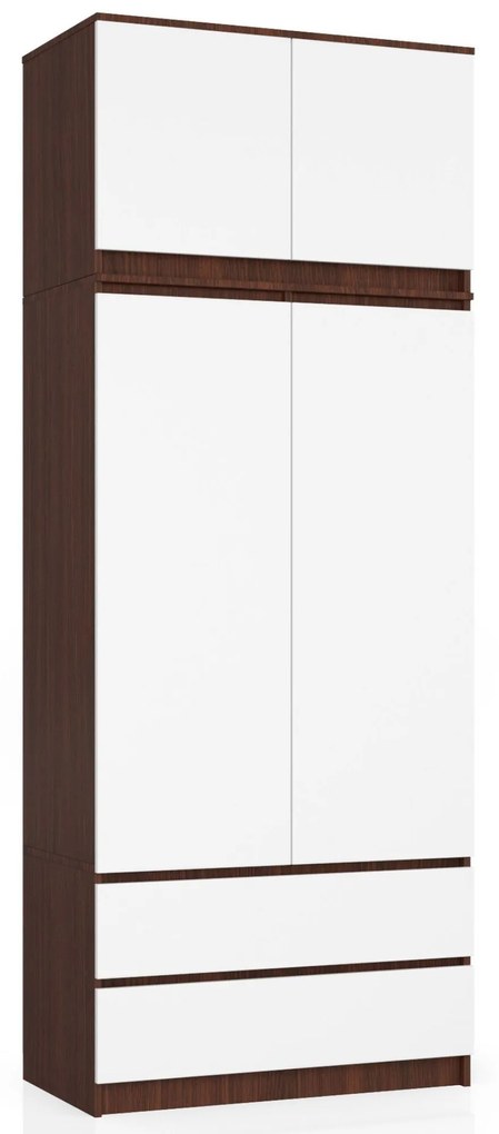 Nadstavba na skriňu Sashka (wenge + biela). Akcia -19%. Vlastná spoľahlivá doprava až k Vám domov. 1069952