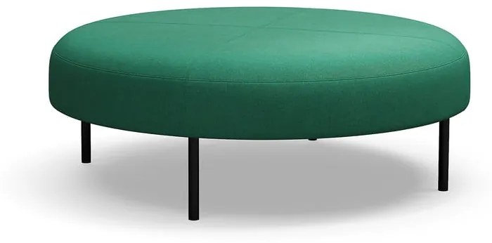 Taburet na nožičkách VARIETY, Ø 1200 mm, látka Blues CSII, zelená tyrkysová