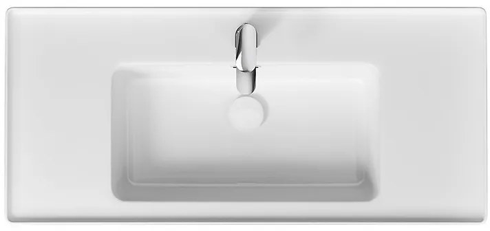 Cersanit Crea, závesná skrinka s umývadlom 100cm, set B117, dub, S801-290