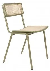 Jídelní židle JORT ZUIVER, zelená ratanová Zuiver 1100457