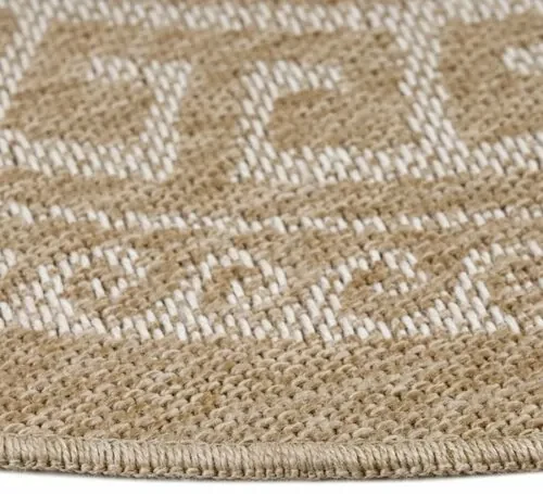 Vopi Kusový koberec Comilla 0887 beige, průměr 160 cm