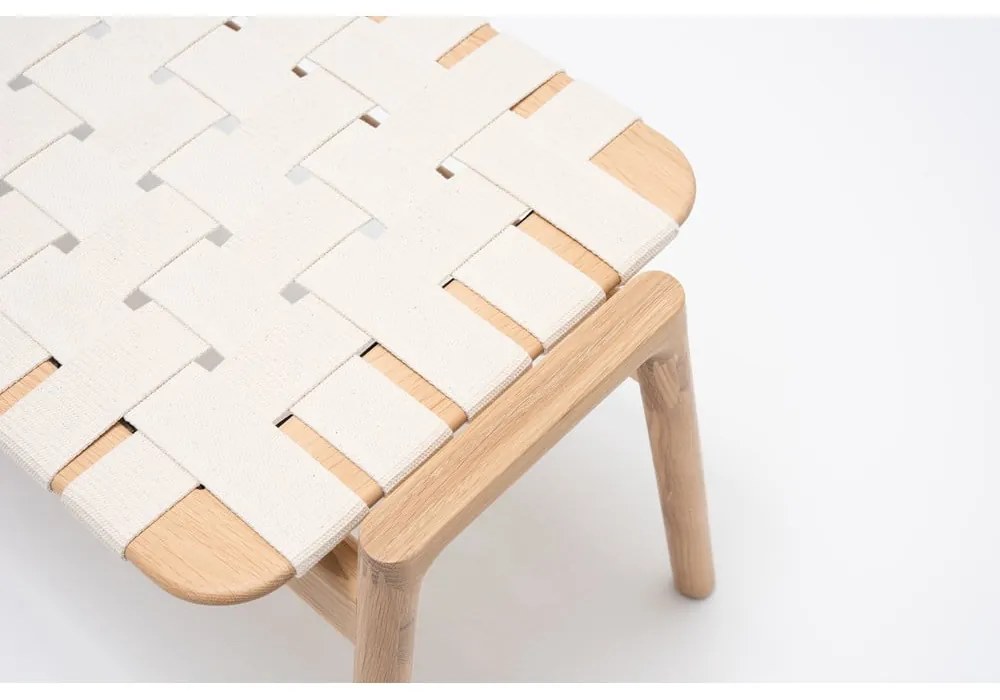 Biela/v prírodnej farbe lavica Klupa - Gazzda