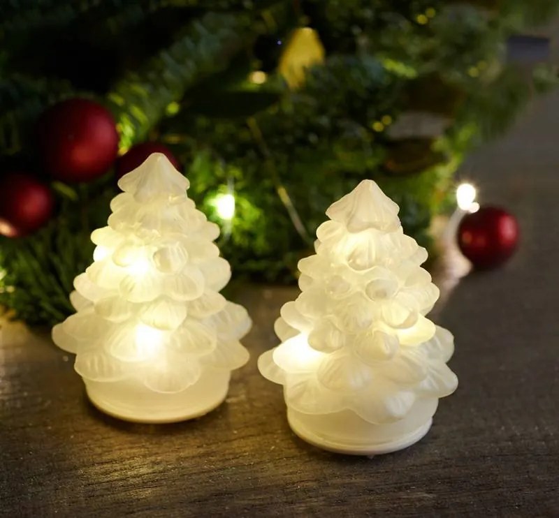 SIRIUS LED světelný motiv stromeček, sada 2 kusy, matný