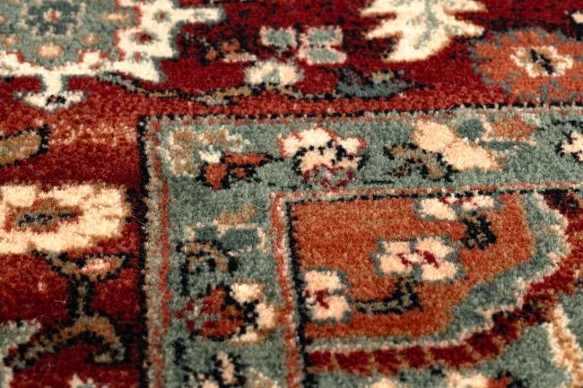 Koberec KASHQAI 4377 300 ornament bordový / béžový