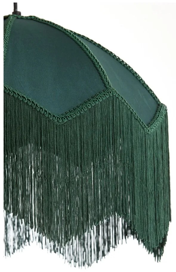 Závesné svietidlo v petrolejovej farbe s textilným tienidlom ø 40 cm Malacia – Light &amp; Living