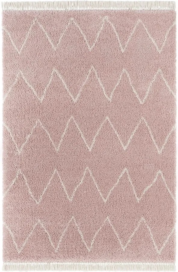 Ružový koberec Mint Rugs Rotonno, 160 x 230 cm