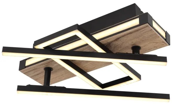 Globo 67299D2 - LED stropné svietidlo COLLI LED/30W/230V hnedá/čierna