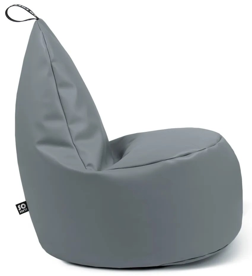 Oranžový sedací vak z imitácie kože Lull L – So Soft?