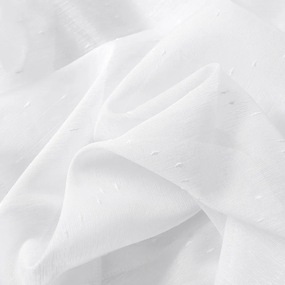 Voál biely s olovkom vzor Prší - ZAC-014 výška 160 cm Iba metráž