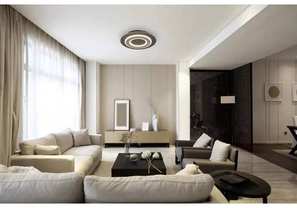 Globo 48032-24 - LED Stropné svietidlo JAYDEN LED/24W/230V pr. 32 cm antracit