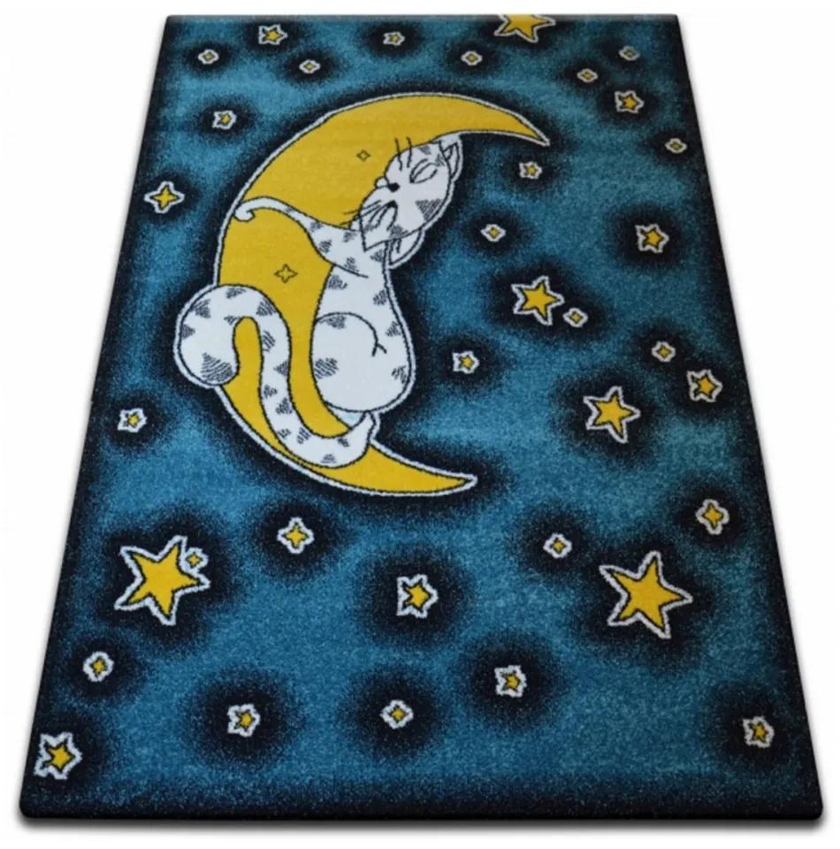 Detský kusový koberec Nočná obloha modrý, Velikosti 240x330cm