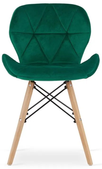 Zamatové kreslo LAGO - zelené Farba: Šedá