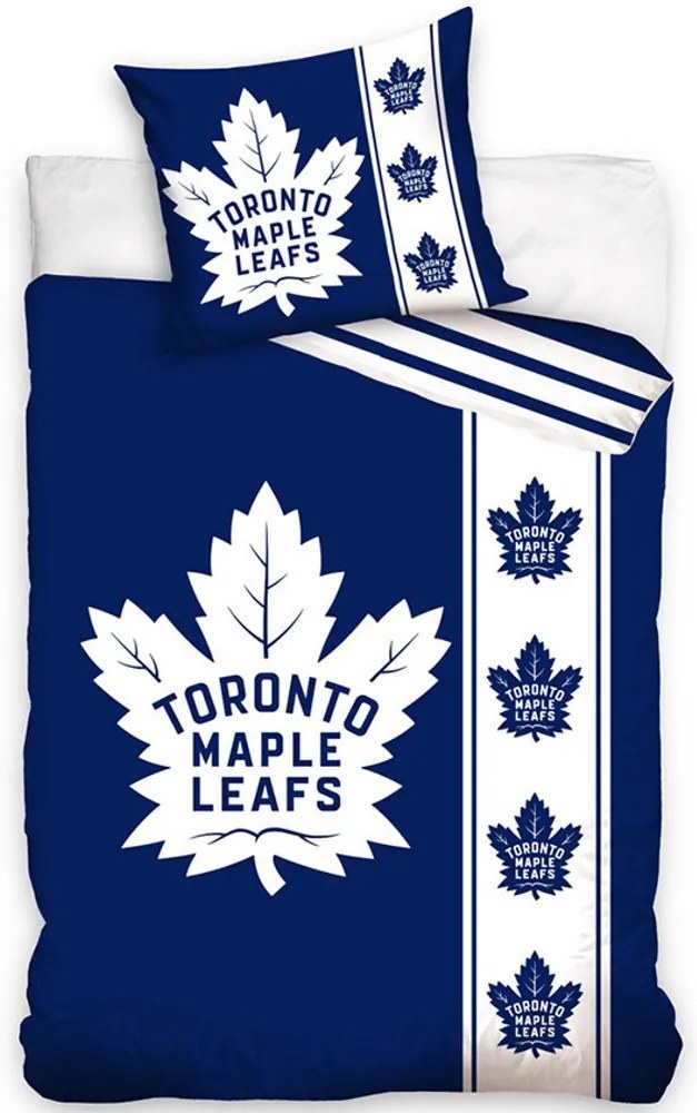 Mikroplyšové posteľné obliečky NHL Toronto Maple Leafs - 70 x 90 cm + 140 x 200 cm