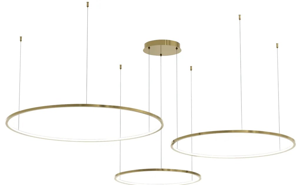EUlight Závesné LED svietidlo Saturno, 3x LED 100w, 4000k, g