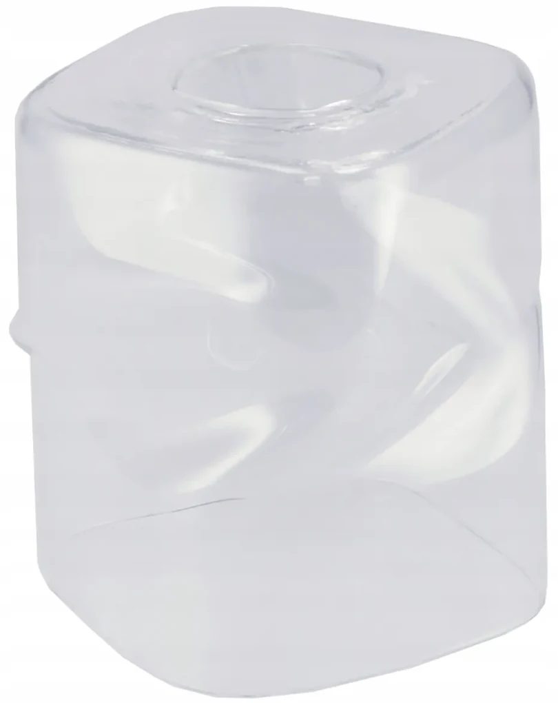 BERGE LED luster stropné svietidlo 2xE27, rolovací, priehľadný štvorec