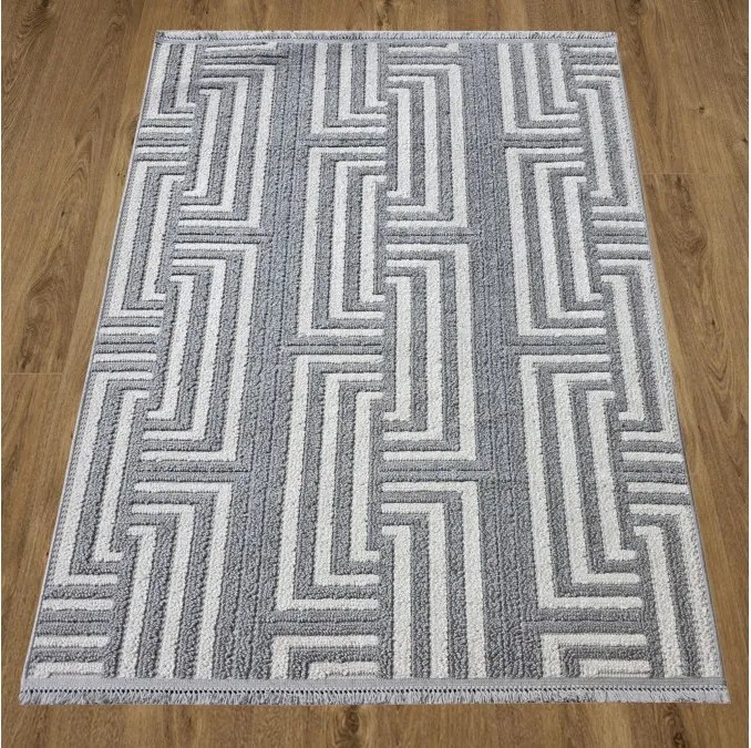 DC Koberec Milano 011 sivá krémová Rozmer: 80×150 cm