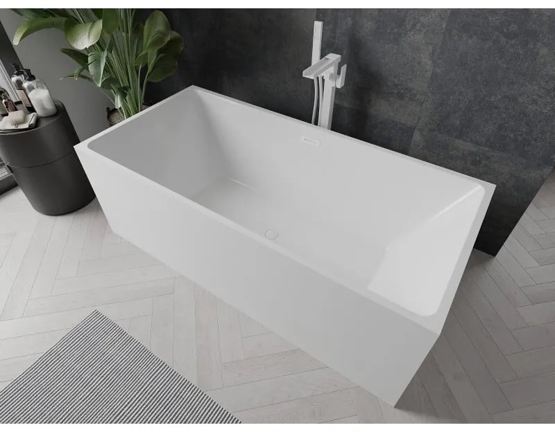 Mexen Nita, voľne stojaca vaňa 170 x 80 cm, biela, biely prepad, 52091708000-20