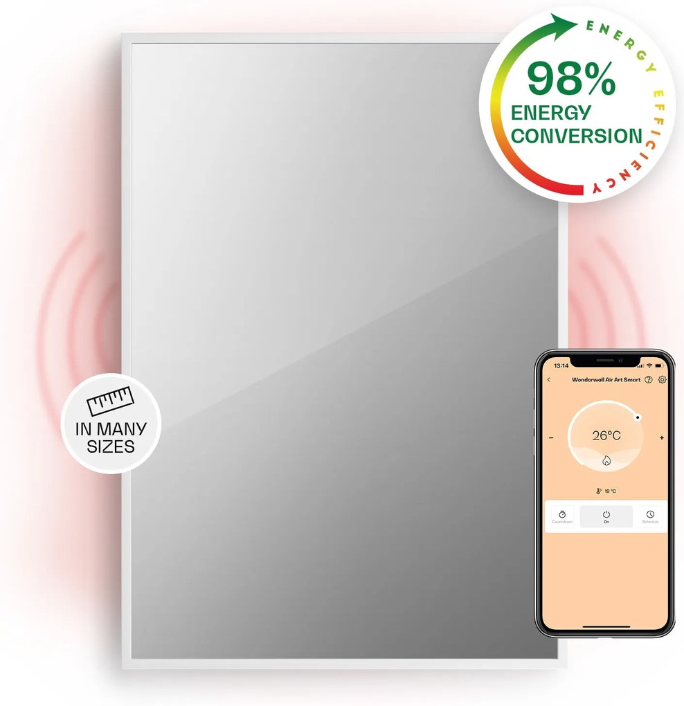 Klarstein La Palma 750 smart, infračervený ohrievač 2 v 1, 85 x 60 cm, 750W, zrkadlová predná časť